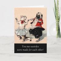 Humoristische Kat Hond Jubileum Kaart