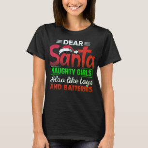 Humoristische kerst T-shirt met een brutale boodsc