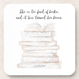 Humoristische Little Women Book Lover Quote Bier Onderzetter
