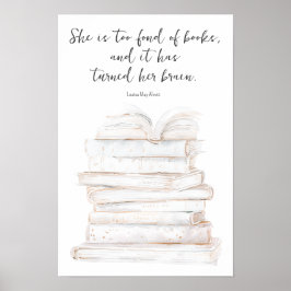 Humoristische Little Women Book Lover Quote Poster