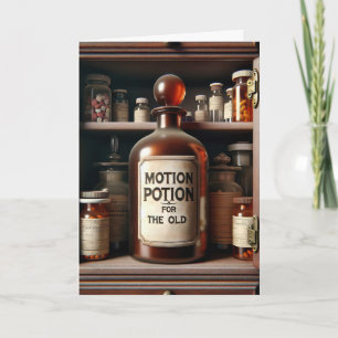 Humoristische Old Age Potion Medicine Fles Kaart
