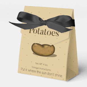 Humoristische Opslag Instructies Aardappelzak Stij Bedankdoosjes