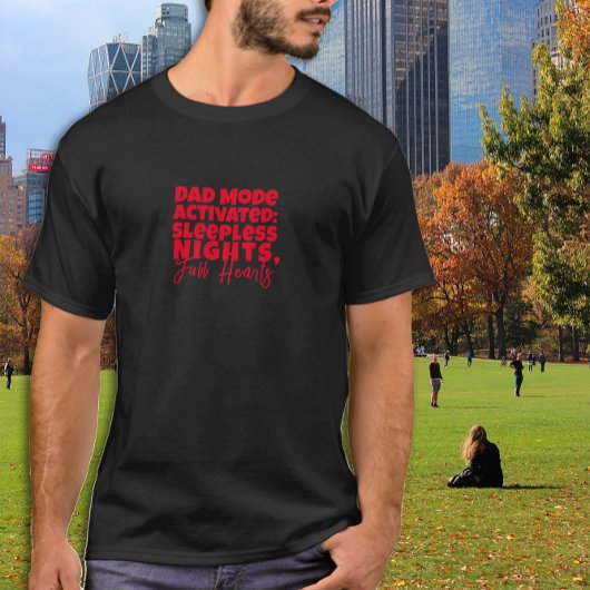 Humoristische papa Cadeaus zwart letter T-shirt