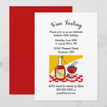 Humoristische Port Wine Verjaardagsfeestuitnodigin