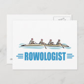Humoristische roeien briefkaart (Voorkant / Achterkant)
