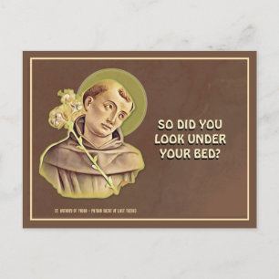 Humoristische St. Antonius religieuze katholieke g Briefkaart