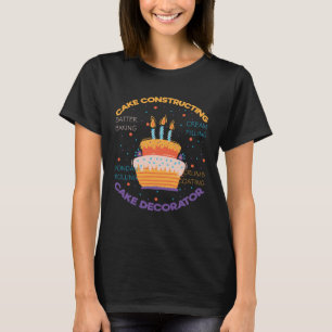 Humoristische taarten Constructing Chefs Gag Gezeg T-shirt