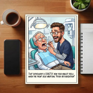 Humoristische Tandartspraktijk Cartoon Briefkaart