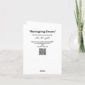 Humoristische Thanksgiving Dinners en Half-Times K Kaart (Achterkant)