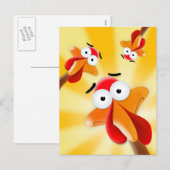 Humoristische Thanksgiving, Happy Turkey Day Feestdagenkaart (Voorkant / Achterkant)