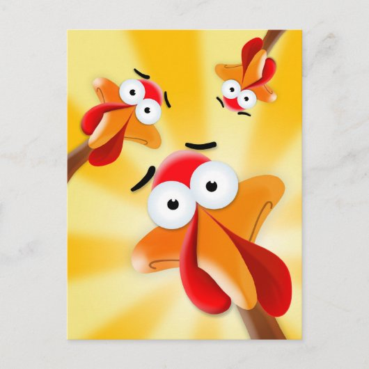 Humoristische Thanksgiving, Happy Turkey Day Feestdagenkaart (Voorkant)