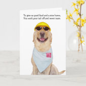 Humoristische Vaderdag van de vrouw Kaart (Gele Bloem)