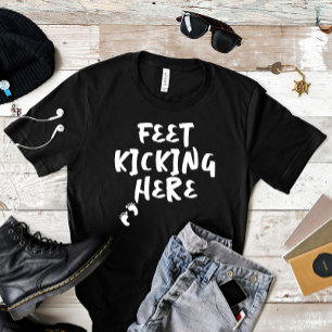 Humoristische zwangerschap vingerafdruk wit T-Shir T-shirt