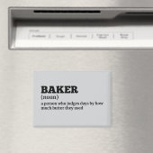 Humorous Baker Definition Magnet Magneet (Insitu (Vaatwasser))