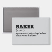 Humorous Baker Definition Magnet Magneet (Voorkant / Achterkant)