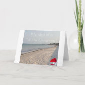 HUMOROUS BEACH CHRISTMAS WENSKAART KAART (Voorkant)