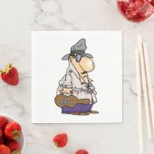 Humorous Bill Collector Character Servet (Insitu)