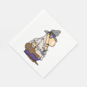 Humorous Bill Collector Character Servet (Hoek)