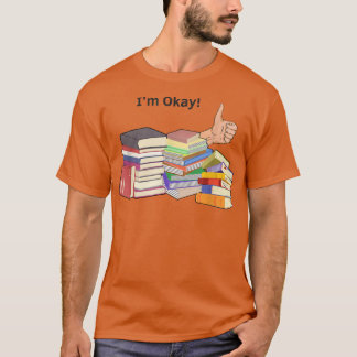 Humorous Bookworms Book Lovers Illustration Puns T T-shirt