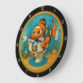 Humorous Clownfish Badkamer Grote Klok (Hoek)