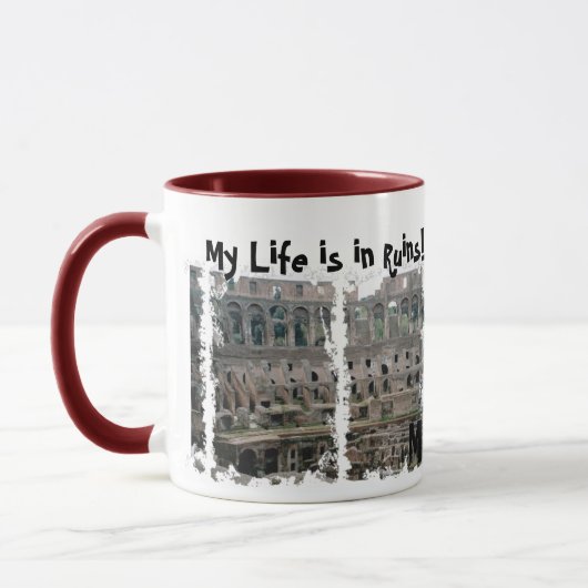 Humorous coffee mug mok (Links)