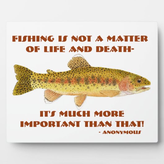 Humorous Fishing Plaque (Devant)