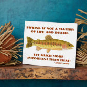 Humorous Fishing Plaque (Côté)