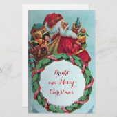 HUMOROUS FUNNY SANTA XMAS CROWN BRIEFPAPIER (Voorkant / Achterkant)