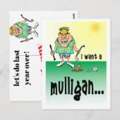 Humorous Golf Birthday Card Briefkaart (Voorkant / Achterkant)