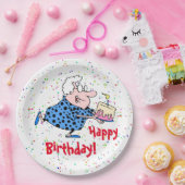 Humorous Grandma Birthday Cake Party Paper Papieren Bordje (Feest)