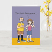 Humorous Lucky Husband Jubileum Kaart (Gele Bloem)