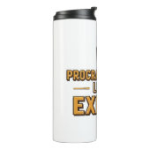 Humorous Procrastinator with Coffee Thermosbeker (Gedraaid links)