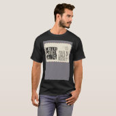 Humorous Retired Postal Worker Veteran Pun T-shirt (Voorkant volledig)