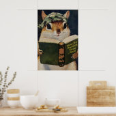 Humorous Squirrel Bathroom Poster Protect Your (Cuisine)
