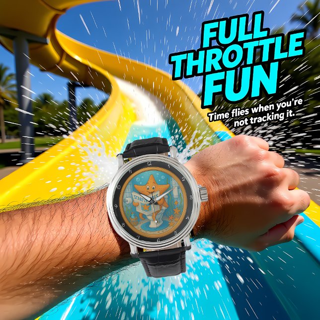 Humorous Starfish Bathroom Clock Horloge (Creator heeft geüpload)