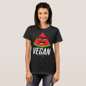Humorous Vegan Buddy Artwork T-shirt (Voorkant volledig)