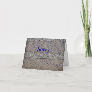 Humorus Apologie Kaart