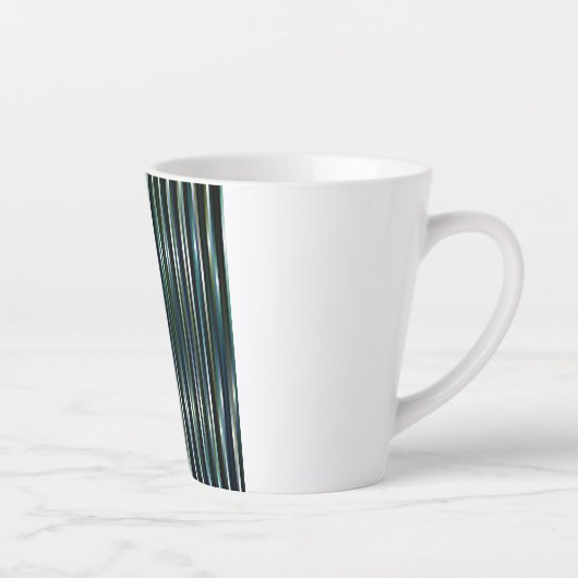 humorvoll gestreifte latte mok (Rechts)