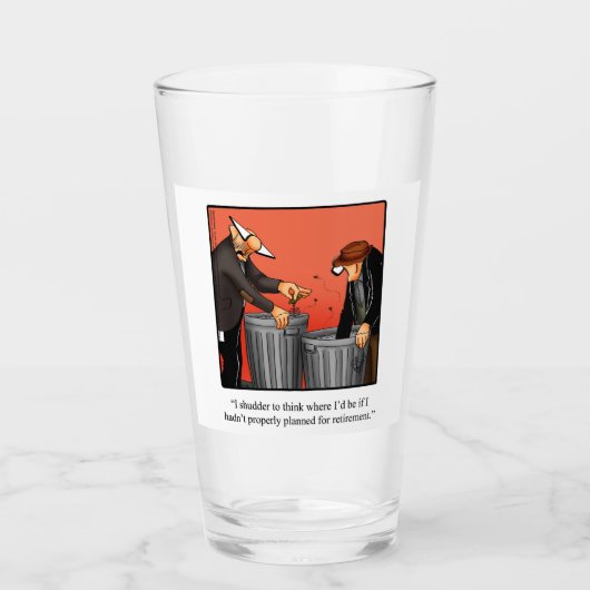 Humour À La Retraite Un Cadeau En Verre De Bière P (Devant)