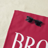 Humour amusant typographie serviette de plage (En situation)