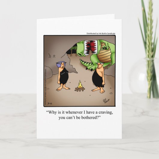 Humour Anniversaire "Cravings" Carte de voeux pour (Devant)