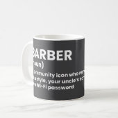 Humour-barbier Définition Mug (Devant gauche)