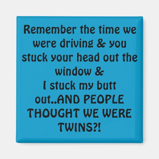 humour butt aimant de plaisanterie (Devant)