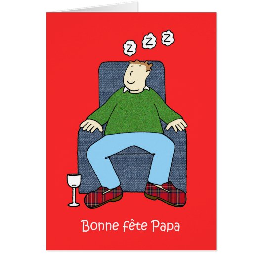 Humour caricature Fête des pères français (Devant)