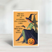 Humour Carte de voeux pour sorcière d'Halloween ad