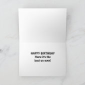 **HUMOUR D'ANNIVERSAIRE D'UN ÂNE NON MOINS** Carte (Intérieur)