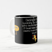 Humour Dating moderne café Mug | Plaisanterie text (Devant gauche)