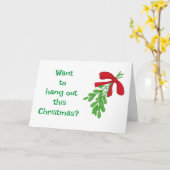 HUMOUR DE GUI POUR MON AMOUR SUR CARTE DE NOËL (Fleur jaune)