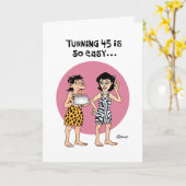 Humour de la carte d'anniversaire de la femme (Fleur jaune)