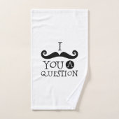 Humour de la moustache noire (Serviette à main)